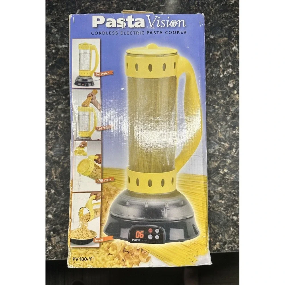 Rare Pasta Vision Cordless Electric Pasta Cooker PV-100-Y‎ Corded